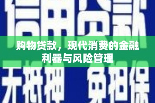 颍泉购物贷款，现代消费的金融利器与风险管理
