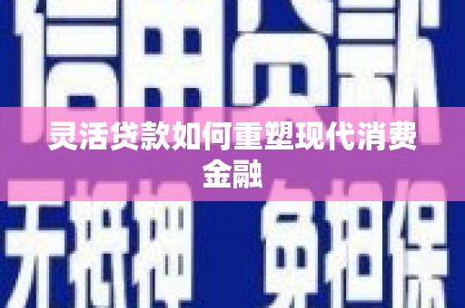 颍泉灵活贷款如何重塑现代消费金融