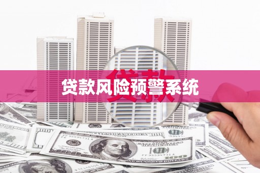 颍泉贷款风险预警系统