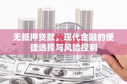 颍泉无抵押贷款，现代金融的便捷选择与风险控制