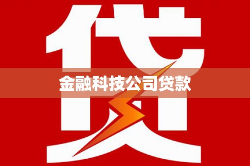 颍泉金融科技公司贷款
