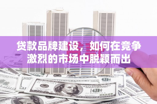 颍泉贷款品牌建设，如何在竞争激烈的市场中脱颖而出