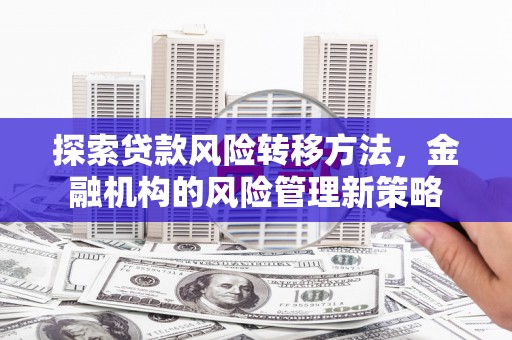 颍泉探索贷款风险转移方法，金融机构的风险管理新策略
