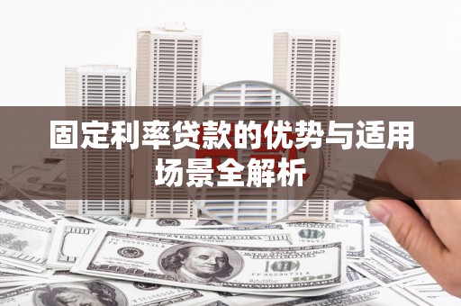 颍泉固定利率贷款的优势与适用场景全解析