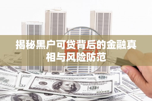 颍泉揭秘黑户可贷背后的金融真相与风险防范