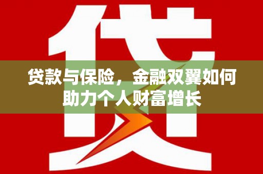 颍泉贷款与保险，金融双翼如何助力个人财富增长