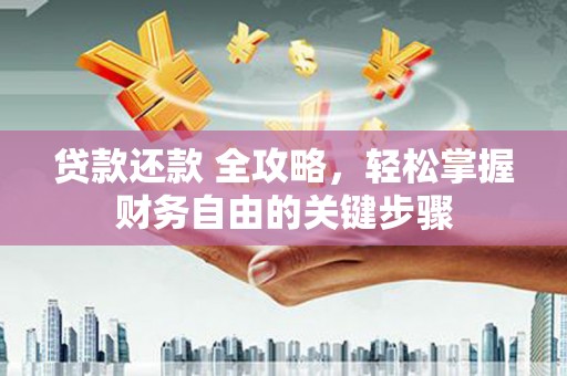 颍泉贷款还款 全攻略，轻松掌握财务自由的关键步骤