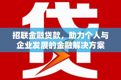 颍泉招联金融贷款，助力个人与企业发展的金融解决方案