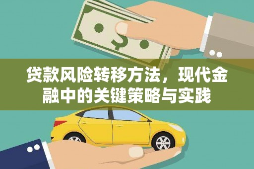 颍泉贷款风险转移方法，现代金融中的关键策略与实践