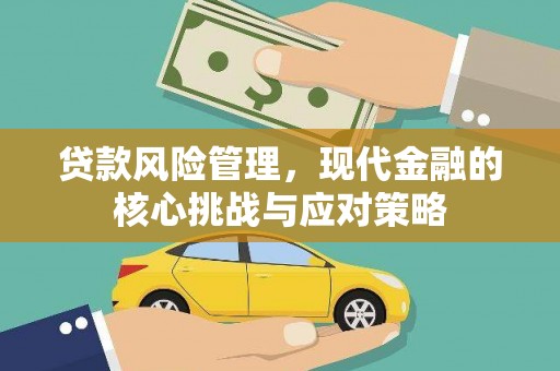 颍泉贷款风险管理，现代金融的核心挑战与应对策略