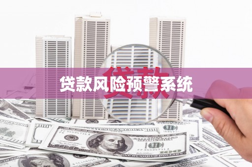 颍泉贷款风险预警系统