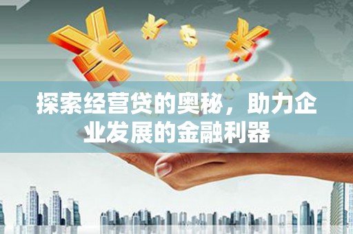 颍泉探索经营贷的奥秘，助力企业发展的金融利器