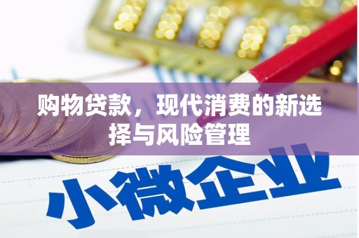 颍泉购物贷款，现代消费的新选择与风险管理
