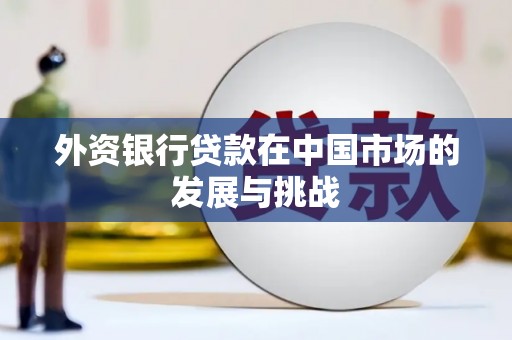 颍泉外资银行贷款在中国市场的发展与挑战