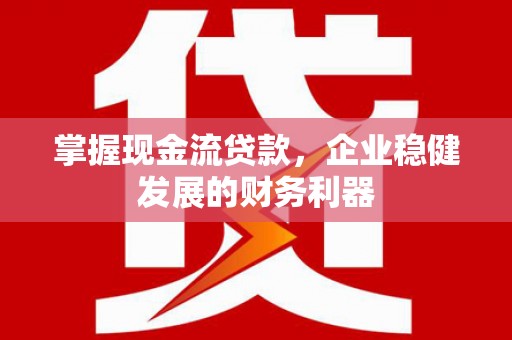 颍泉掌握现金流贷款，企业稳健发展的财务利器