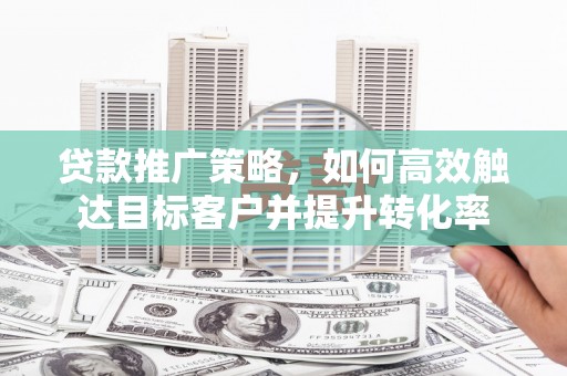颍泉贷款推广策略，如何高效触达目标客户并提升转化率