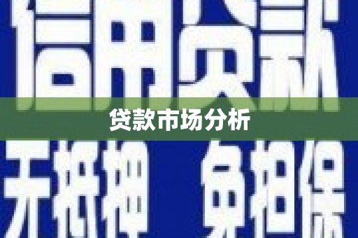 颍泉贷款市场分析