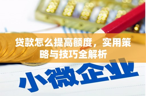 颍泉贷款怎么提高额度，实用策略与技巧全解析