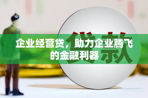 颍泉企业经营贷，助力企业腾飞的金融利器
