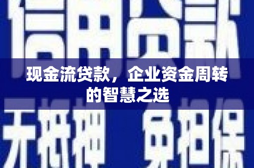 颍泉现金流贷款，企业资金周转的智慧之选