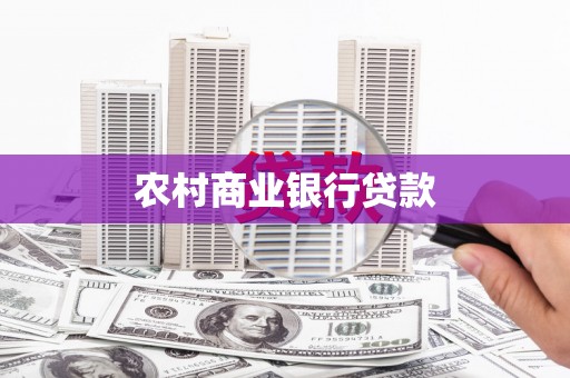 颍泉农村商业银行贷款
