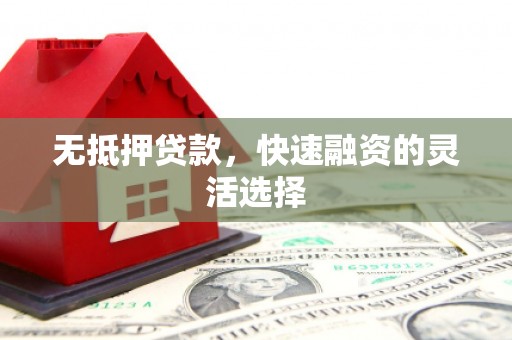 颍泉无抵押贷款，快速融资的灵活选择