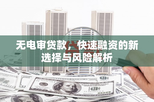 颍泉无电审贷款，快速融资的新选择与风险解析