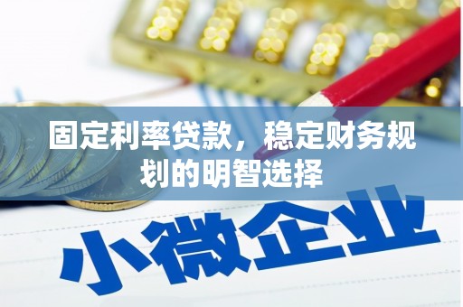 颍泉固定利率贷款，稳定财务规划的明智选择