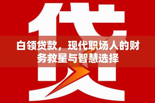 颍泉白领贷款，现代职场人的财务救星与智慧选择
