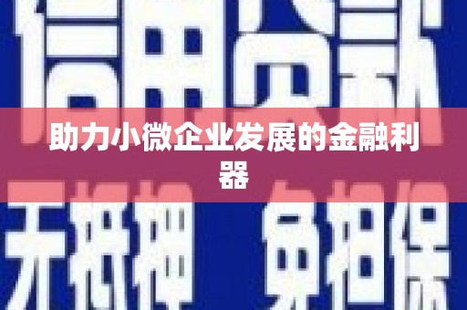 颍泉助力小微企业发展的金融利器