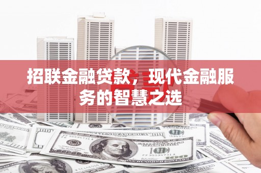 颍泉招联金融贷款，现代金融服务的智慧之选