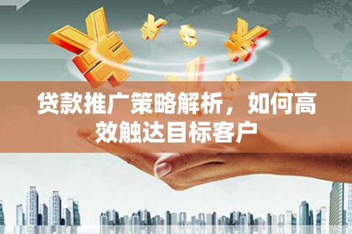 颍泉贷款推广策略解析，如何高效触达目标客户