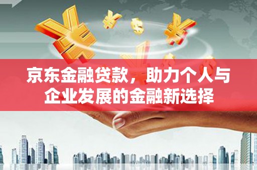 颍泉京东金融贷款，助力个人与企业发展的金融新选择