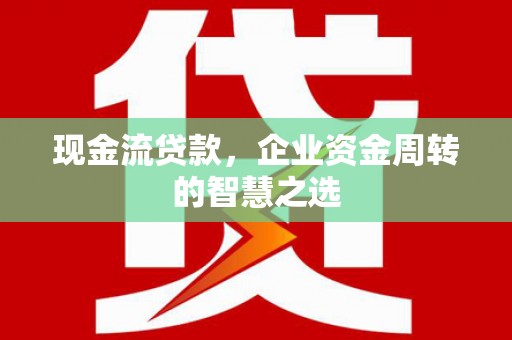 颍泉现金流贷款，企业资金周转的智慧之选