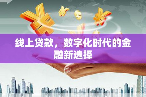 颍泉线上贷款，数字化时代的金融新选择