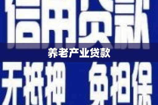 颍泉养老产业贷款