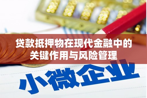 颍泉贷款抵押物在现代金融中的关键作用与风险管理