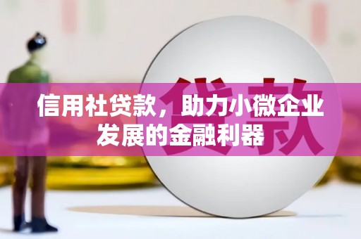 颍泉信用社贷款，助力小微企业发展的金融利器