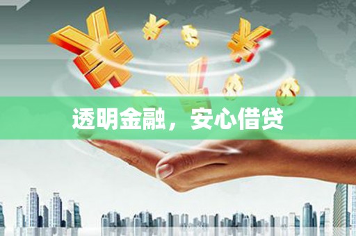 颍泉透明金融，安心借贷